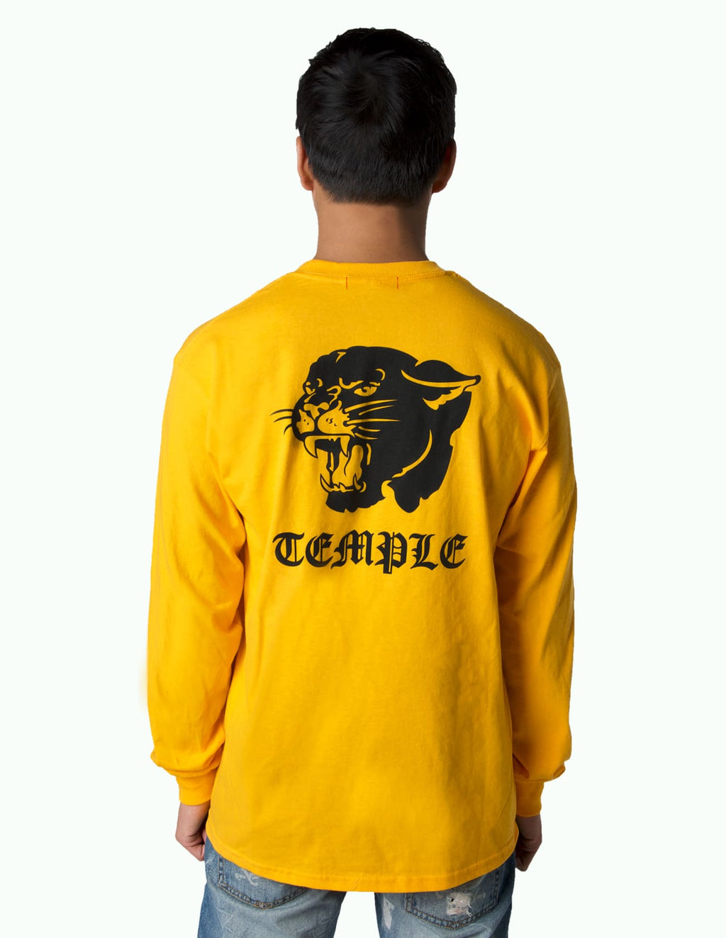 Temple Black Panther Longsleeve Tee Yellow Gold