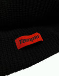 temple wear fisherman beanie hat hats muts short black wool cotton blend winter embroidery embroidered logo fw21 fw021