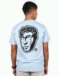 Temple Caesar Head Logo tee sky blue roman greek julius head wear t-shirt tee cotton 1