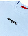 Temple Caesar Head Logo tee sky blue roman greek julius head wear t-shirt tee cotton 5