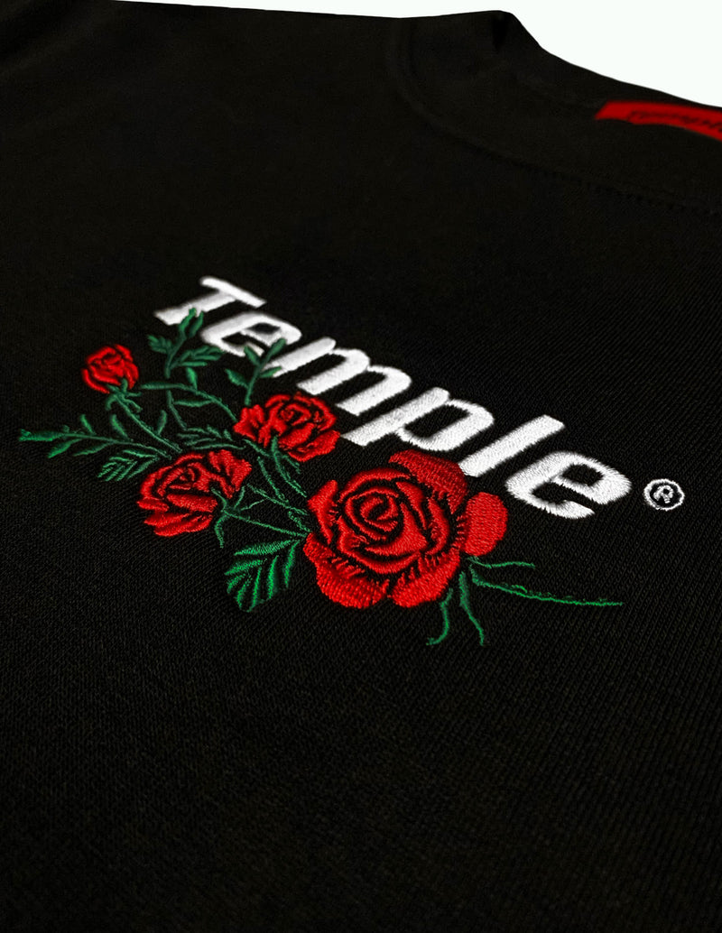 Classic Rose Sweater (Black) - Temple Wear