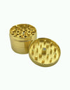 Smiley 4 layer Herb Grinder (Gold) 420 - Temple Wear