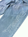 Future Script Logo Jeans (Light Blue) - Temple®