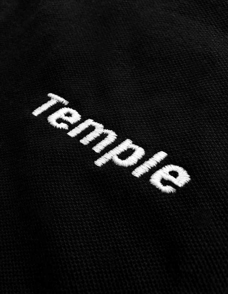 Hope Dies Last Longsleeve Polo (Black) - Temple Wear