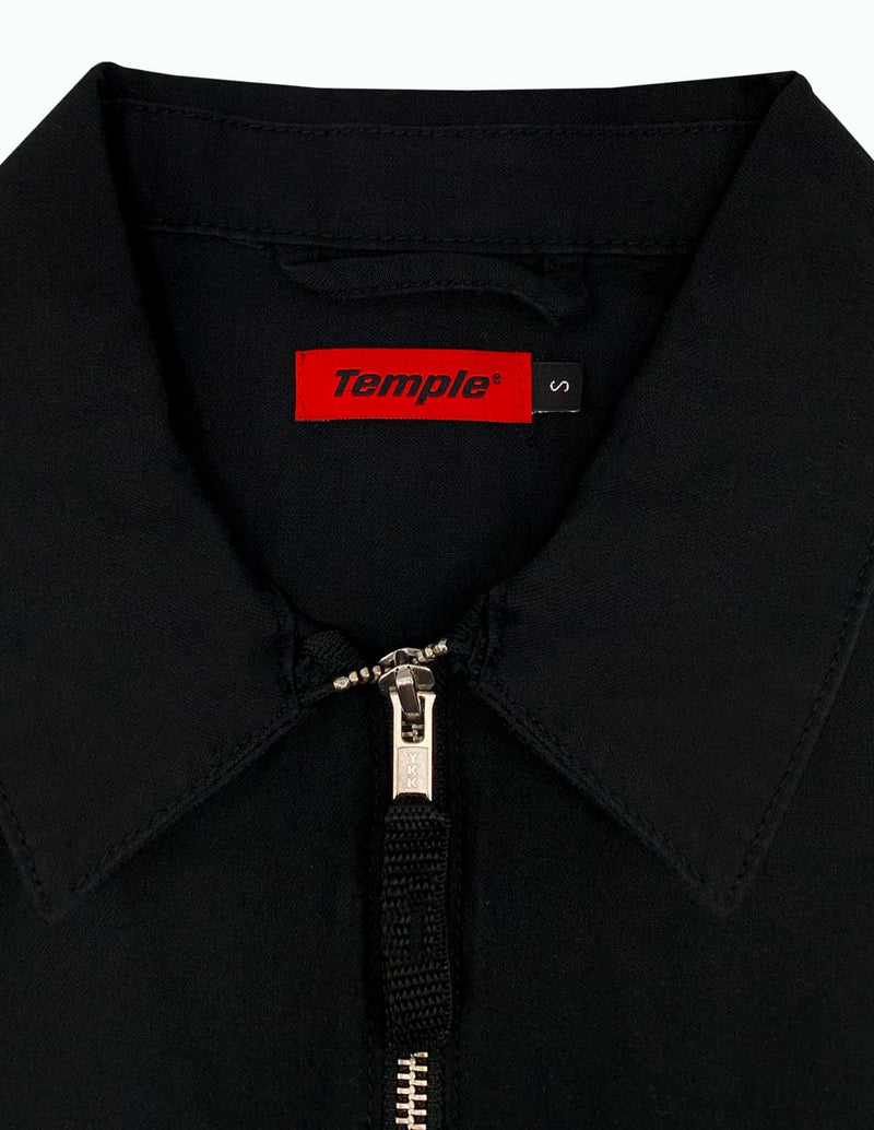 Red Tab Overshirt (Black) - Temple Wear