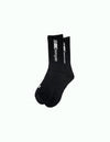 Soft Temple® Sports Socks. Ideal socks for everybody. Put your sneakers on and rock these comfortable soft socks above it. White "Racer" logo on black cotton. Logo applied on every side of the sock. And a white TT logo on the top/toes. Ribbed cuffs and stretch bands for nice and comfortable fit and feeling. We also have the Temple® Racer Sports Socks in the color white. You can find them in the webshop. Sold as one pair as a one size product.