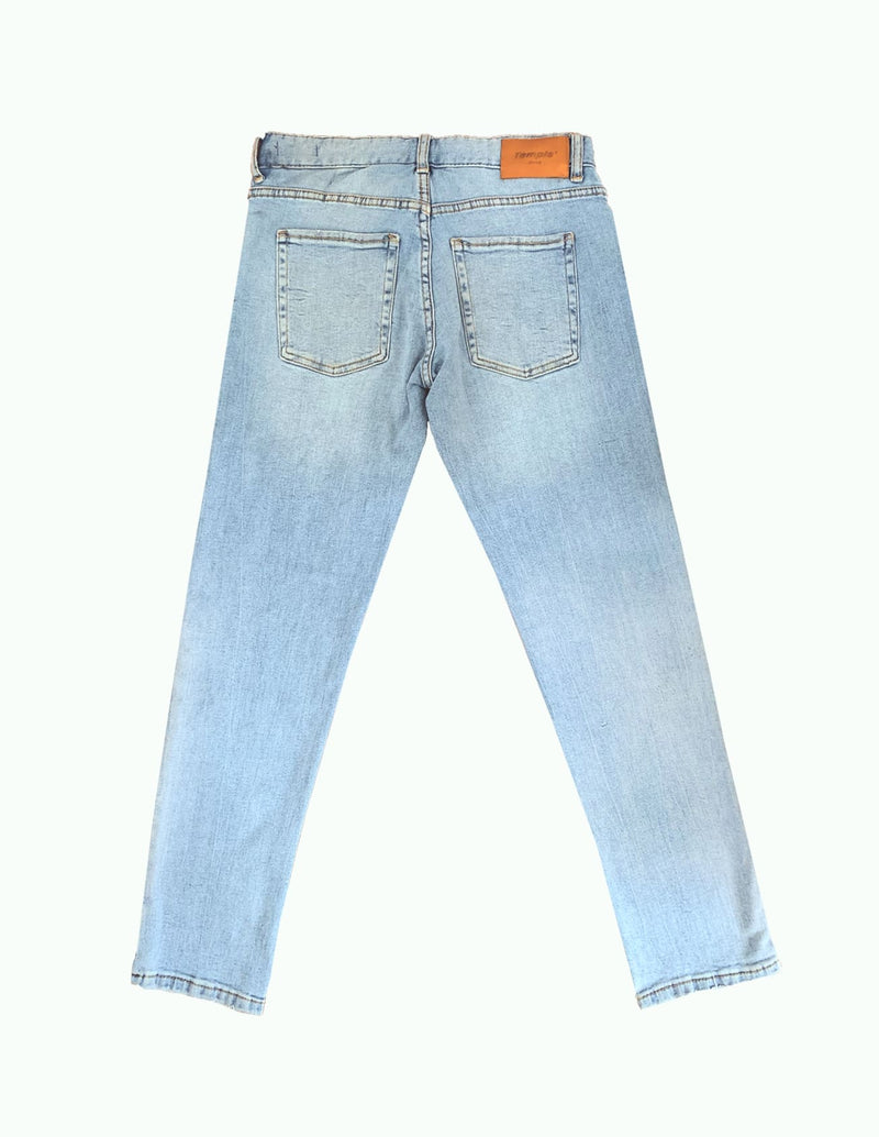 Roman Slim Fit Jeans (Light Blue) - Temple Wear
