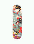 Maple Wooden Skateboard Deck with a colorful all-over print from traditional Japanese artwork Temple wear 