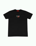 Classic Rose Tee (Black) Embroidered Roses 3rd anniversary - Temple Wear